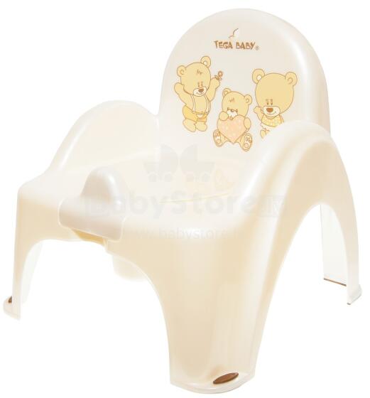 TegaBaby Podiņš-krēsliņš  BEAR white pearl PO-043