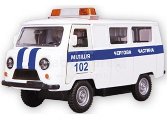 „Autotime“ kolekcija 30064E Vaikų automobilis, UAZ 39625 1:34 policija