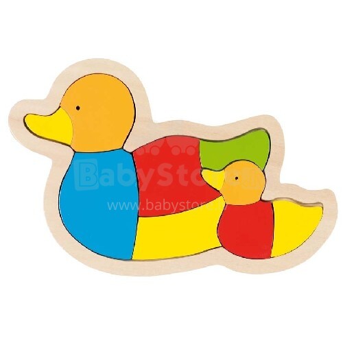 Goki VG57638 Puzzle, duck family