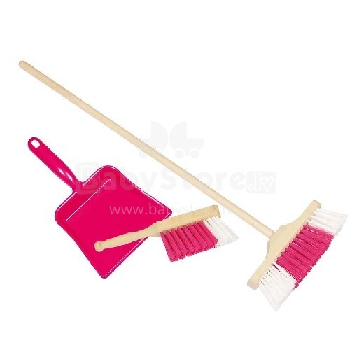 Goki Art.VG15430 Plastic dustpan, handbroom and broom