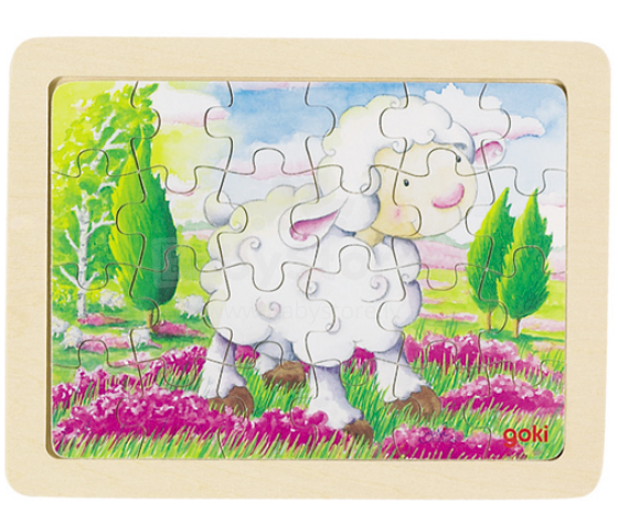 Goki Puzzle Art.VG57807  Koka puzle - Aitiņa