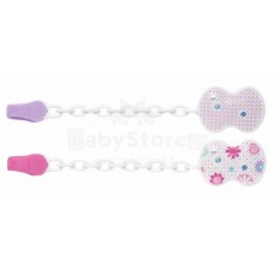 Chicco Art.04082.00  Держатель для соски (розовый)