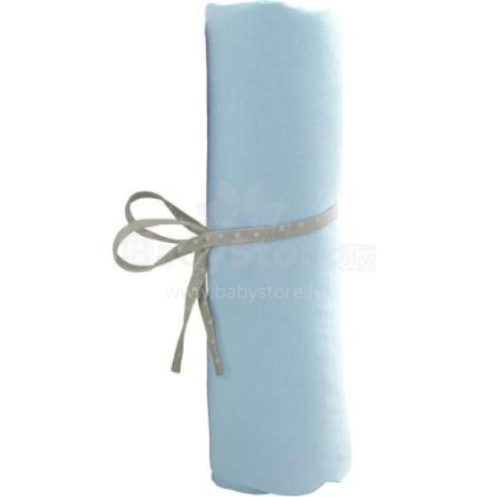 BabyCalin BBC414402 Blue Ciel Хлопковая простынка с резинкой 70x140cm