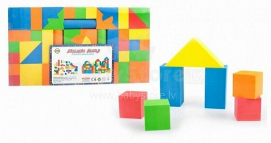 Mega Creative Art.292248 Foam Building Bloks Cтроительные кубики（60 шт.) 