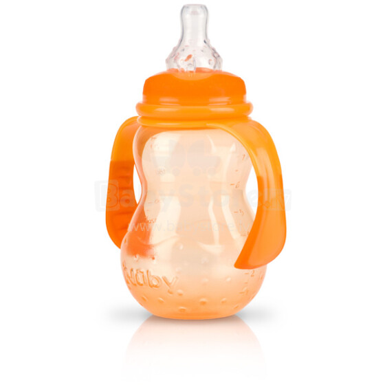 Nuby Art. 1092 Orange Krūzīte, mazuļiem no 4 mēnešu vecuma ar mīksto uzgali 210 ml