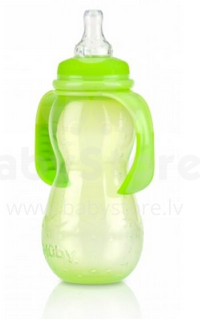 „Nuby“ menas. 1093 „Green Cup“ kūdikiams nuo 4 mėnesių amžiaus su minkštu dangteliu 320 ml