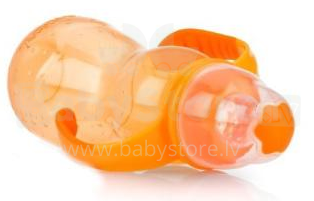 „Nuby“ menas. 1093 „Orange Cup“, skirtas kūdikiams nuo 4 mėnesių amžiaus su minkštu dangteliu 320 ml