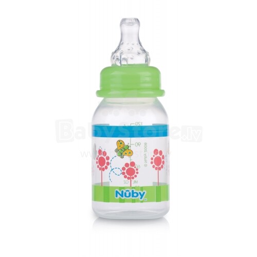 Nuby Art. 1161 Green Anti-koliku barošanas pudele 120 ml