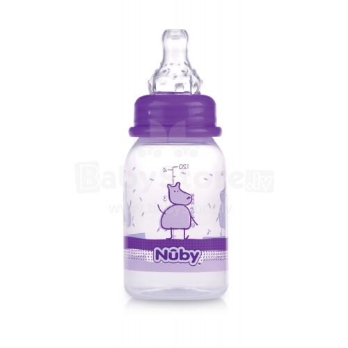 „Nuby“ menas. 1161 „Violet Anti-monet“ maitinimo butelis 120 ml