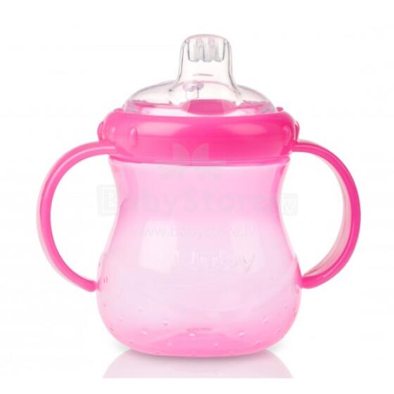 Nuby Art. 9640 Pink Krūzīte, mazuļiem no 4 mēnešu vecuma ar mīksto uzgali 295 ml