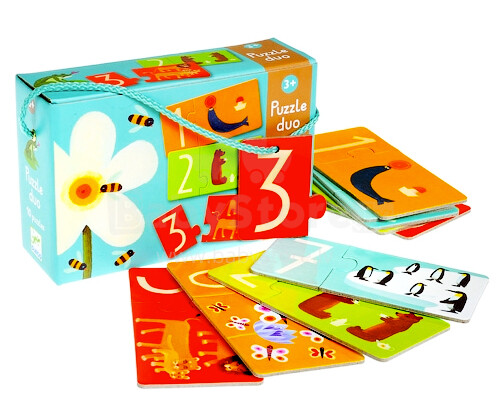Djeco Art.DJ08151 Развивающая игрушка для детей Puzzle Duo (20 дет.)