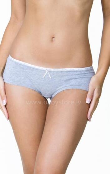 La Bebe™ Art.64288 Gray Stripes Cotton Pirms/Pēc dzemdības biksītes