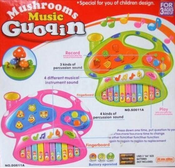 Lezile Art.0611A Mushrooms Music Guoqin Klavieres Sēnīte