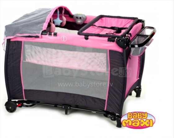 BABY MAXI M1 699 (rouz) Манеж-кровать для путешествий 2 уровня
