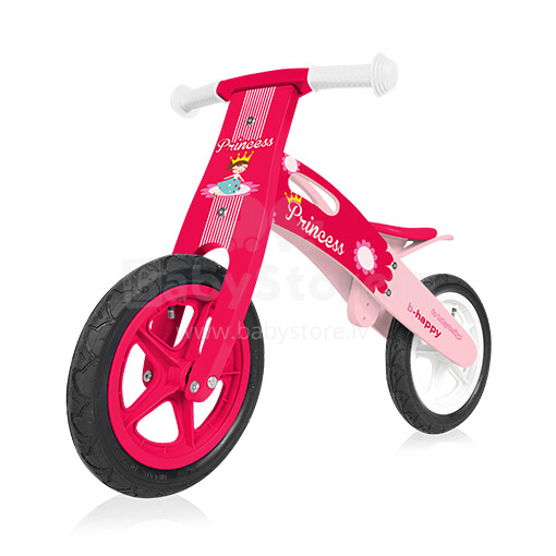 Baby Design B-Happy Princess 08 Детский велосипед/бегунок с деревянной рамой