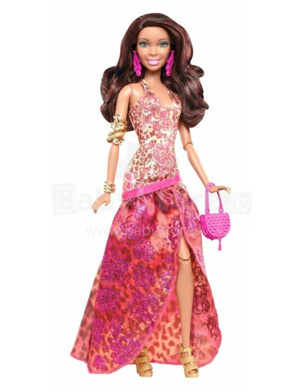Mattel Barbie Fashionista Nikki Doll Art. Y7495 Кукла Барби в вечернем платье