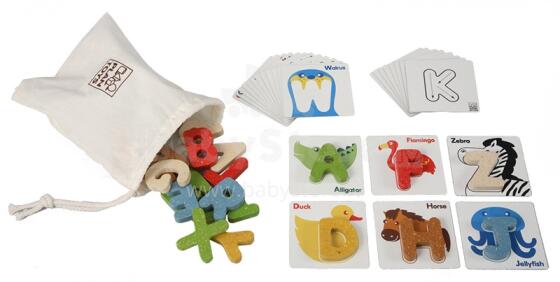 Plan Toys Art.5168 Alphabet A-Z Angļu Alfabēts
