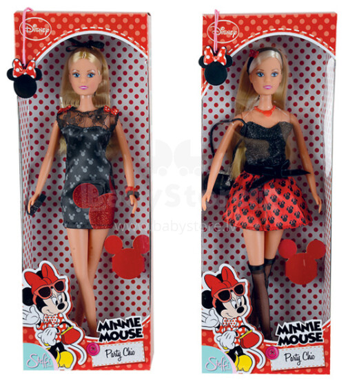 „Simba Disney“ 105745873 „Minnie Mouse Steffi Doll“ - elegantiškos vakarinės suknelės