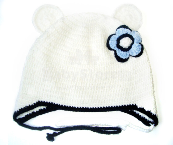 „Happy Ulula“ rankų darbo „Happy Mouse 3“ megzta kepurė, 44-48cm dydžio (rankų darbo)