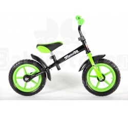 Yipeeh Black Green 227 Balance Bike Bērnu skrējritenis 12