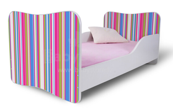 Stilinga „Nobi“ vaikų lova su čiužiniu 144x74 cm
