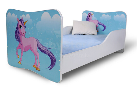 Stilinga „Nobi Pony“ vaikų lova su čiužiniu 144x74 cm