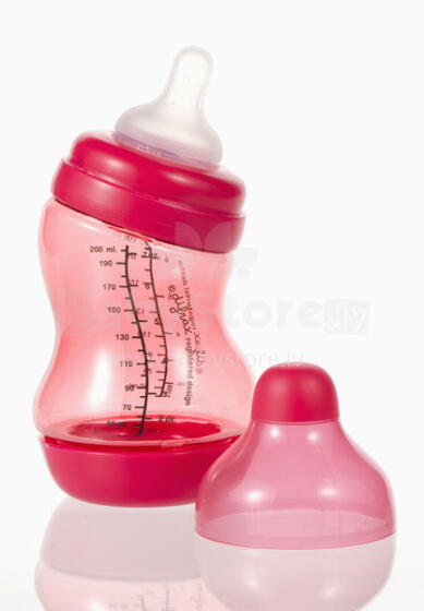 Difrax 3131 S- formas pudelīte UltraS 200ml bez bisfenola A red