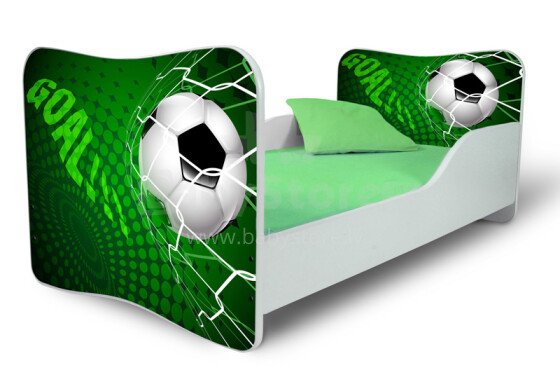Stilinga „Nobi Football“ vaikų lova su čiužiniu 144x74 cm