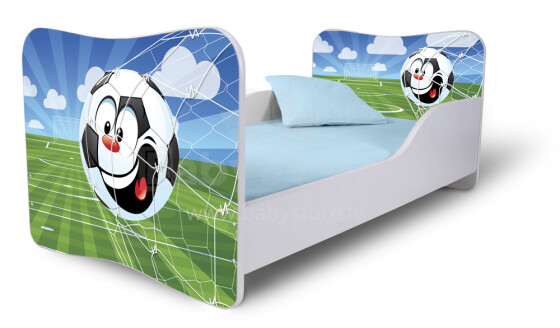 Stilinga „Nobi Football“ vaikų lova su čiužiniu 144x74 cm