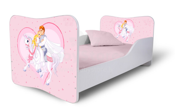 Stilinga „Nobi Princess“ vaikų lova su čiužiniu 144x74 cm
