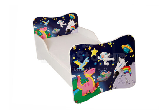 Stilinga „AMI Cosmoss“ vaikų lova su čiužiniu 144x74 cm