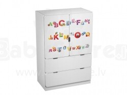 AMI  Alphabets  Детский  стильный  шкаф  125 x 80 x 45 см