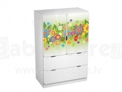 AMI Flower  Детский  стильный  шкаф  125 x 80 x 45см