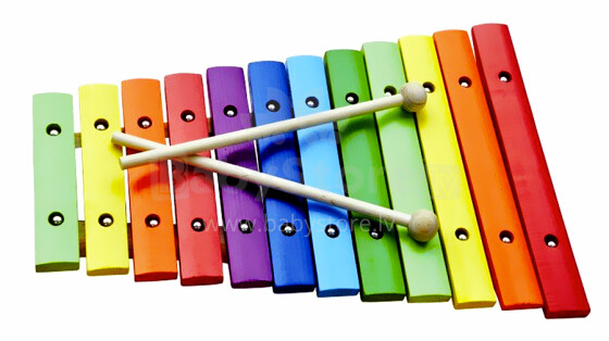 New Classic Toys 10236 Xylophone ksilofonas medinis ksilofonas 12 tonų