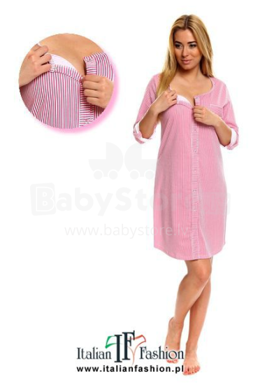 Italian fashion Giulia Ночная рубашка для беременных/кормящих размер рукав 3/4