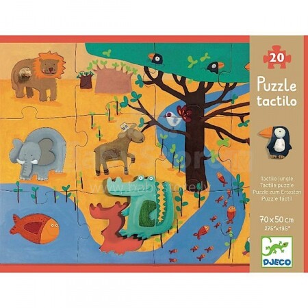Djeco DJ07118 Развивающая Игрушка Для Детей Пазл Puzzle Tactilo