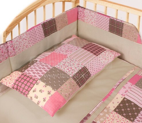 Baby Matex Patchwork Pink 16 Комплект детского постельного белья из 5 частей