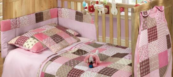 Baby Matex Patchwork Pink 10 Gultas veļas komplekts 2-dalīgs