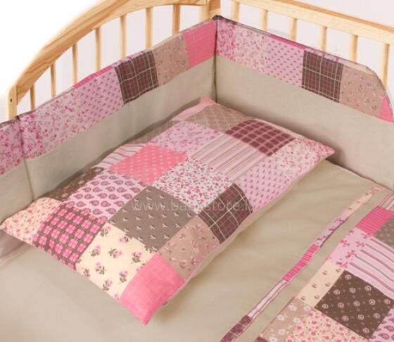 Baby Matex Patchwork Pink 16 Gultas veļas komplekts 2 -dalīgs