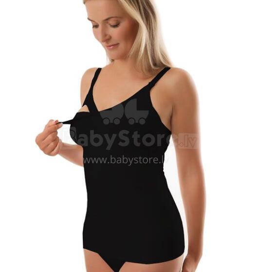 BabyOno Art. 507 Black Koriģējošais krekliņš barojošajām mammiņām