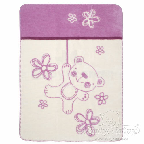 Baby Matex Teddy Pink Baby minkšta antklodė / antklodė 75x100cm