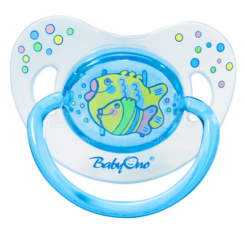 BabyOno Art. 709/01 Anatomical rubber soother 18+