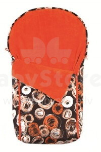 „Baby Matex Cocoon Art.250 Orange“ vežimėlio miegmaišis su termoreguliacija