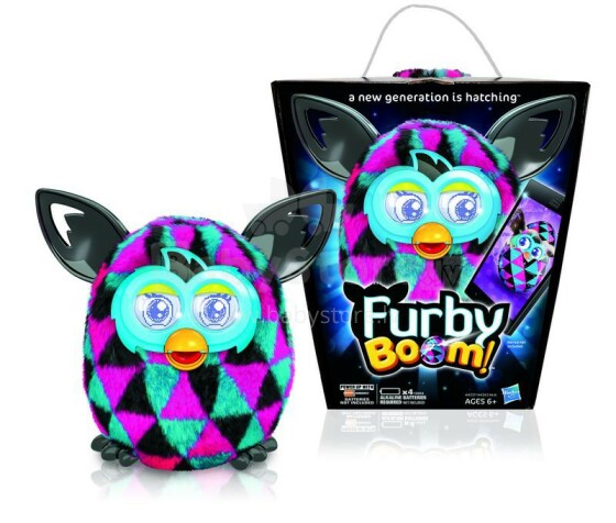Furby Boom A4343 Интерактивная игрушка солнечный Фёрби Furby - на англ.языке