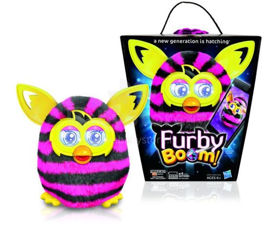 Furby Boom A4342R Interaktīva rotaļlieta Saldais Fērbijs Ferby - krievu val.