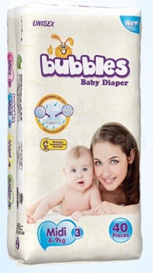 Alsafa Bubbles Midi 3 autiņbiksītes 4-9kg 40gab.