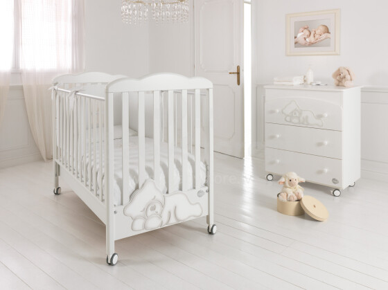 Baby Expert Coccolo Sbiancato Art.66786  Детская эксклюзивная кроватка