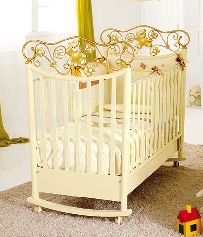 Baby Expert Ceramics Perla Gold  Детская эксклюзивная кроватка 