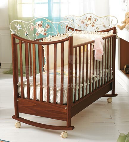 Baby Expert Ceramics Perla Walnut  Детская эксклюзивная кроватка 