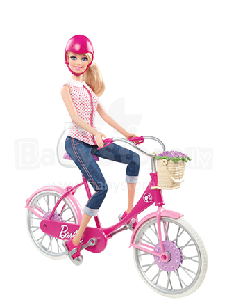 Mattel Barbie „On The Go“ menas. BDF34 / 1 Barbės dviratis